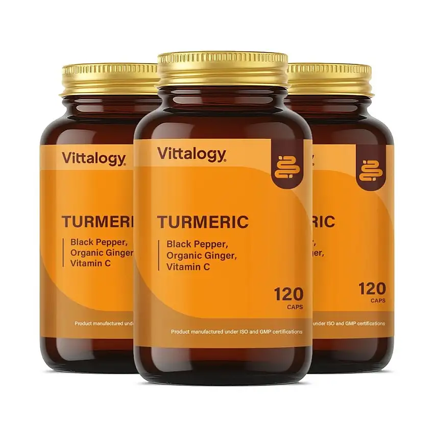 Vittalogy Cúrcuma Turmeric 3x120 Cápsulas【PACK AHORRO】