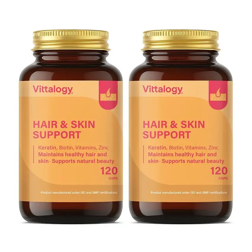 Vittalogy Hair & Skin Support 2x120 Cápsulas【PACK AHORRO】