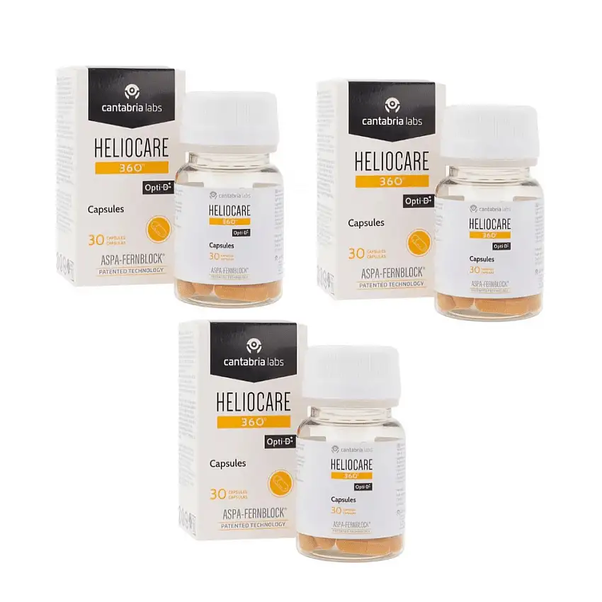 HELIOCARE 360º Cápsulas Fotoprotección Oral Antienvejecimiento 3x30 Cápsulas