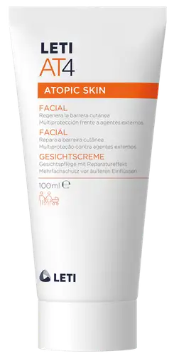 LETI AT4 Crema Facial Piel Atópica Cuidado Diario 50ml