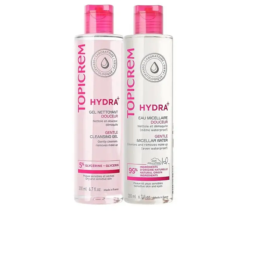 Topicrem Hydra+ Rutina Facial Gel Limpiador y Agua Micelar 2 Piezas 200ml