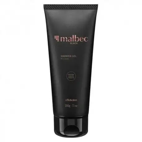 Black Shower Gel 200 gr Oboticario