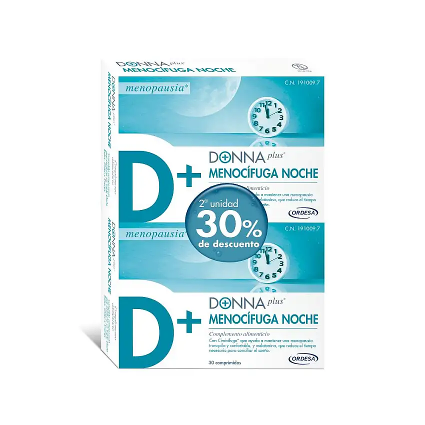 DONNA PLUS Menocífuga Noche DUPLO 30 + 30 comprimidos