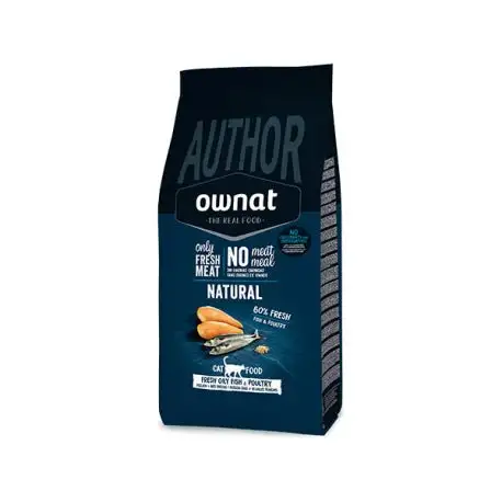 Ownat Author Fresh Pescado y Pollo Comida Seca para Gatos 3Kg