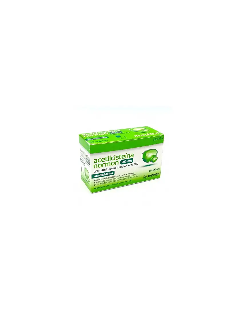 Acetilcisteina Normon Efg 200 Mg 30 Sobres Granulado Solucion Oral