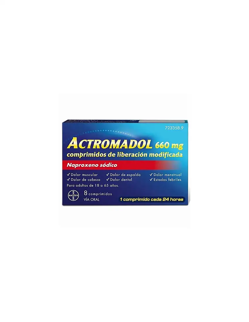 Actromadol 660 Mg 8 Comprimidos Liberacion Modificada