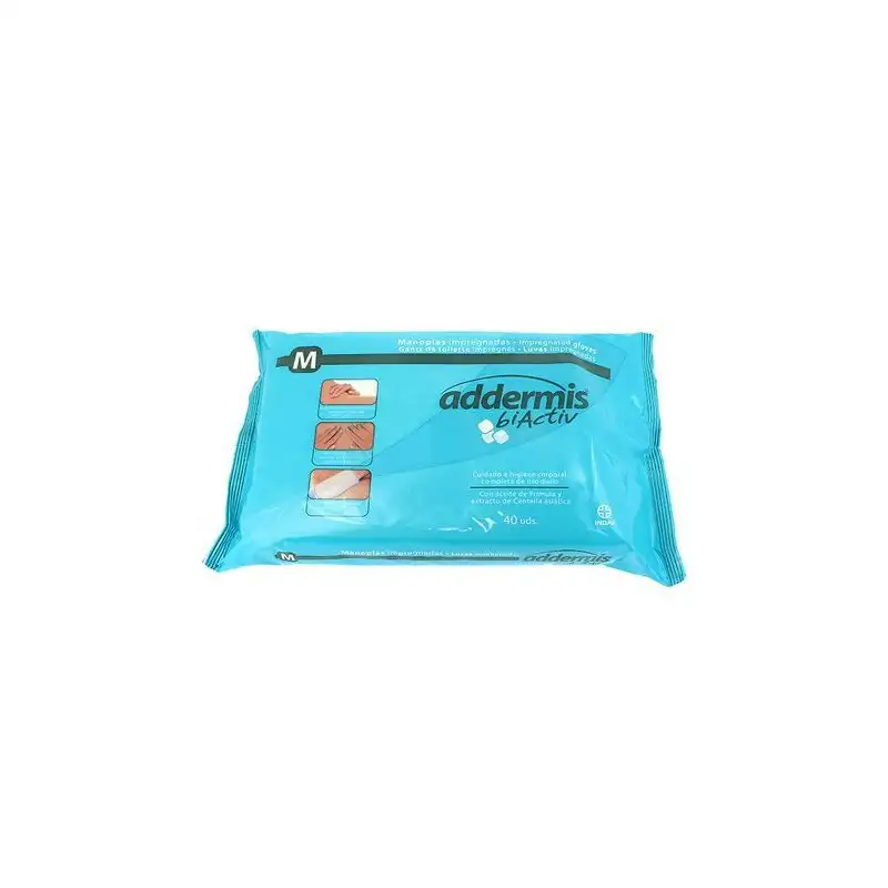 Addermis manoplas adultos 40 uds