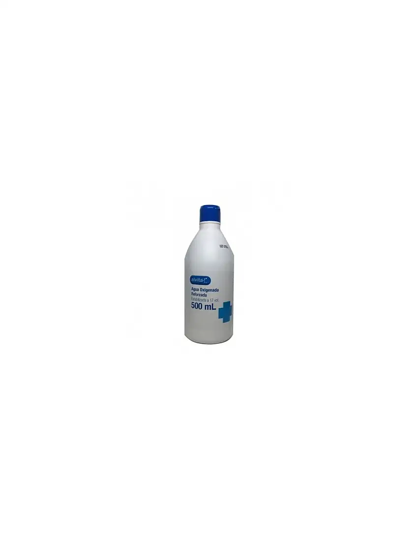 Agua Oxigenada Reforzada Alvita 5,1% 1 Frasco 500 Ml