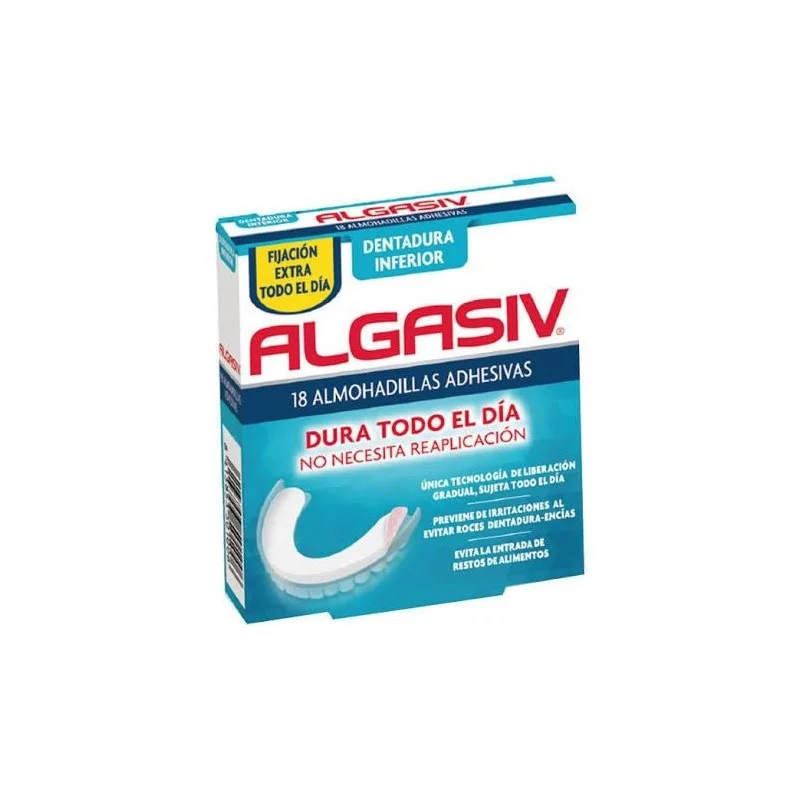 Almohadillas Adhesivas Dentadura Inferior 18 Uds