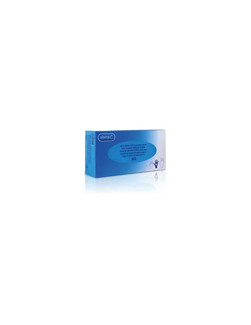 Alvita Guantes Nitri S/P S 100