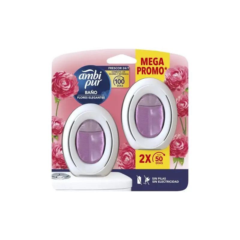 Ambientador Baño Flores Elegantes 2x1