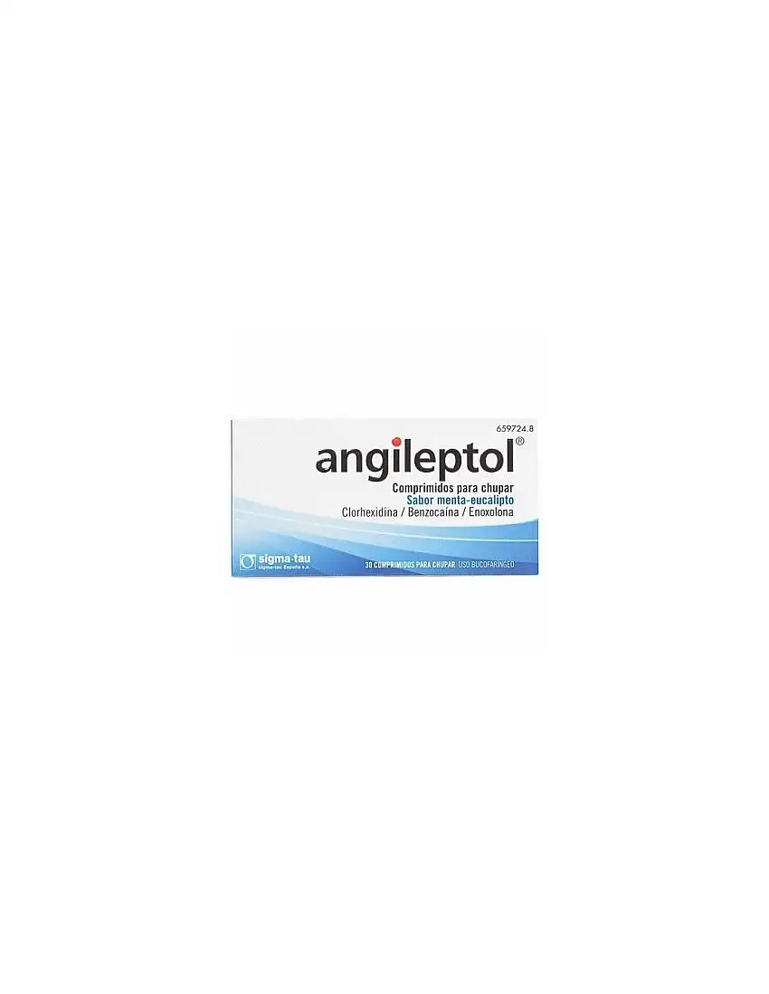 Angileptol 30 Comprimidos Para Chupar Menta-Eucalipto