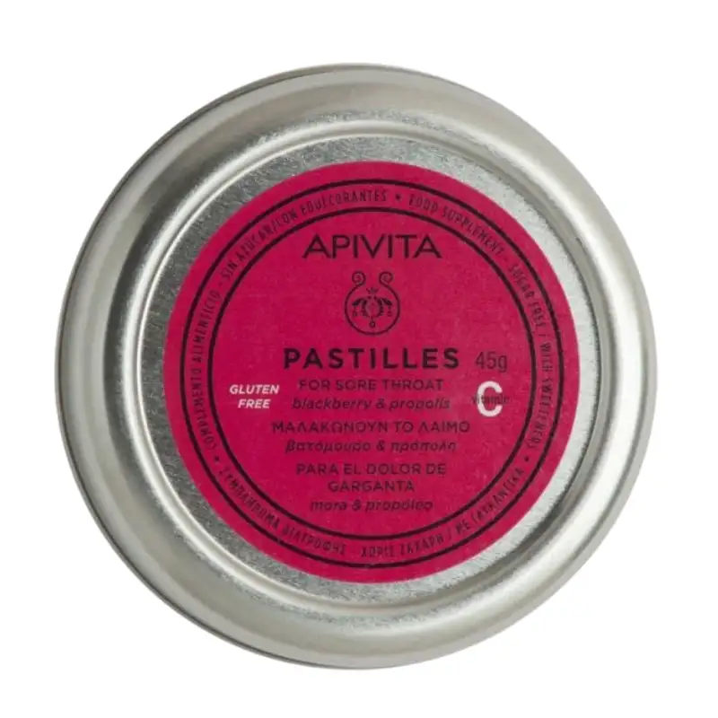 Apivita pastillas garganta blackberry sin azúcar