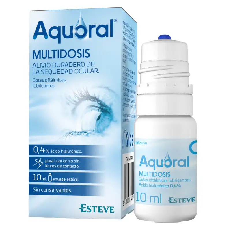 Aquoral gotas oftalmicas lubricantes multidosis