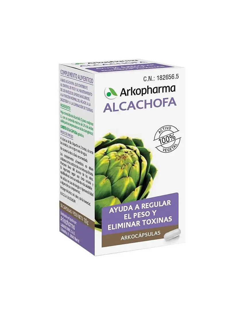 Arkopharma Arkocápsulas Alcachofa Bio 80 cápsulas