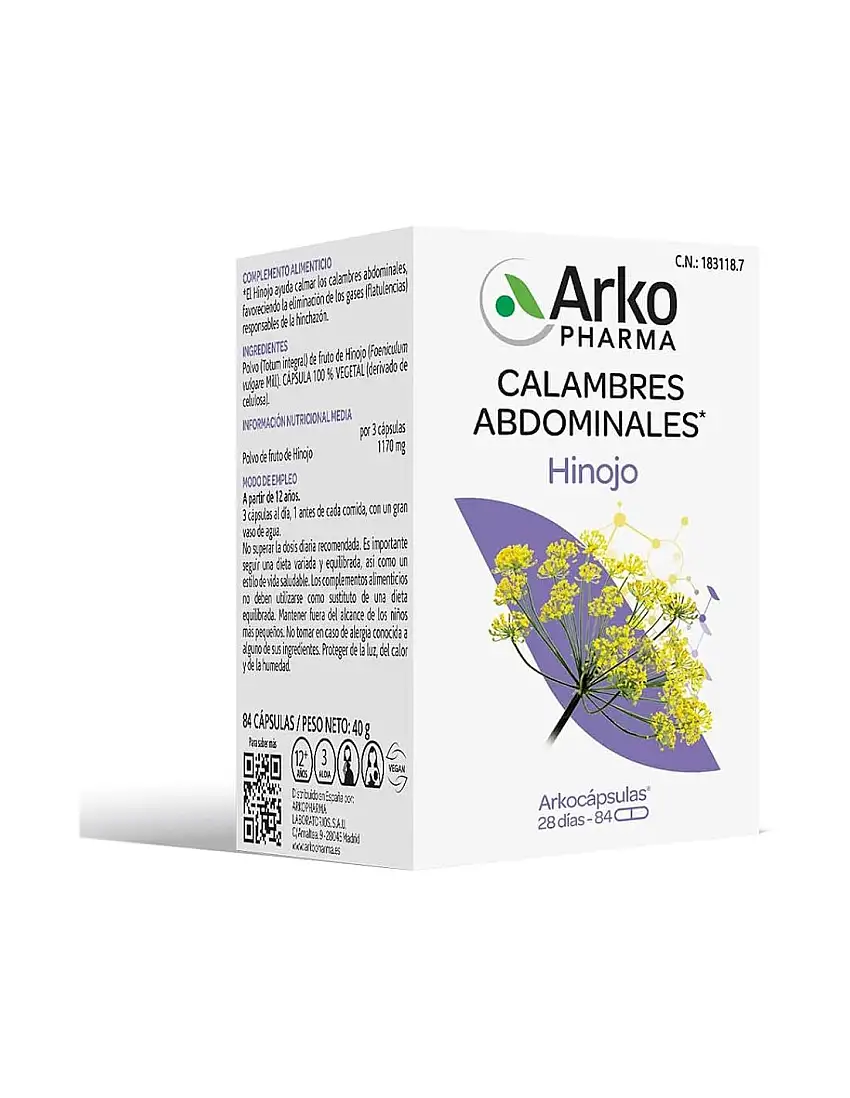 Arkopharma Hinojo 45 cápsulas
