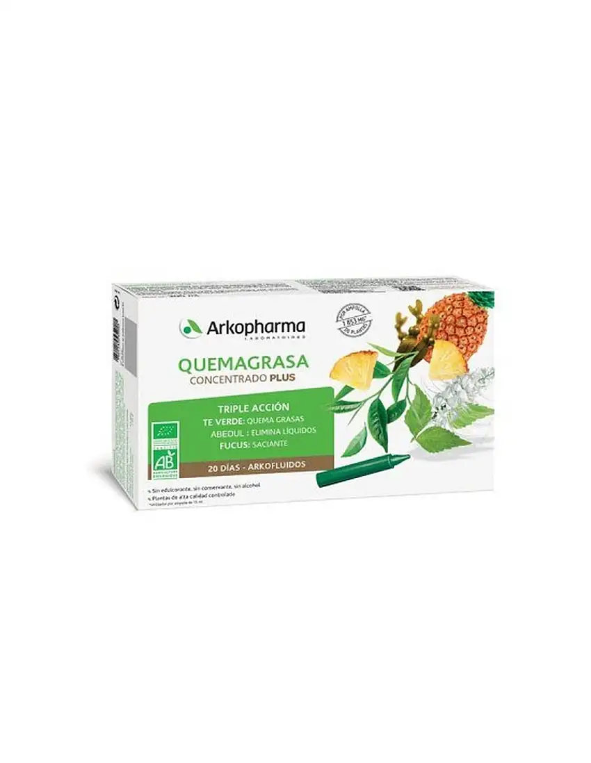 Arkopharma quema Grasa Concentrado Plus 20 Ampollas