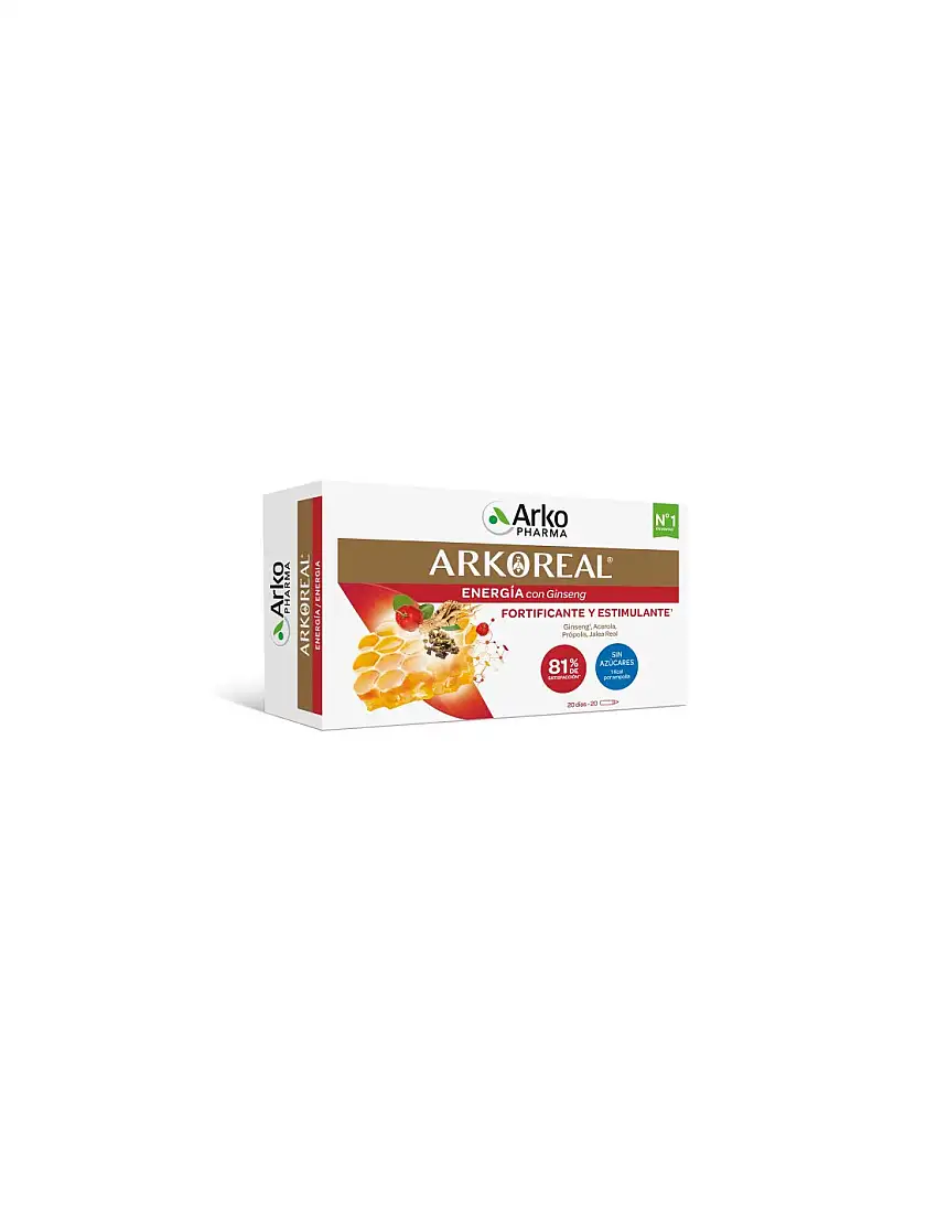 Arkoreal Jalea Real Ginseng 20 Ampollas