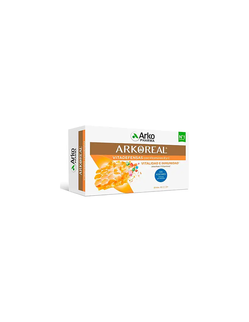 Arkoreal Jalea Real Vitaminada Sin Azucar 20 ampollas