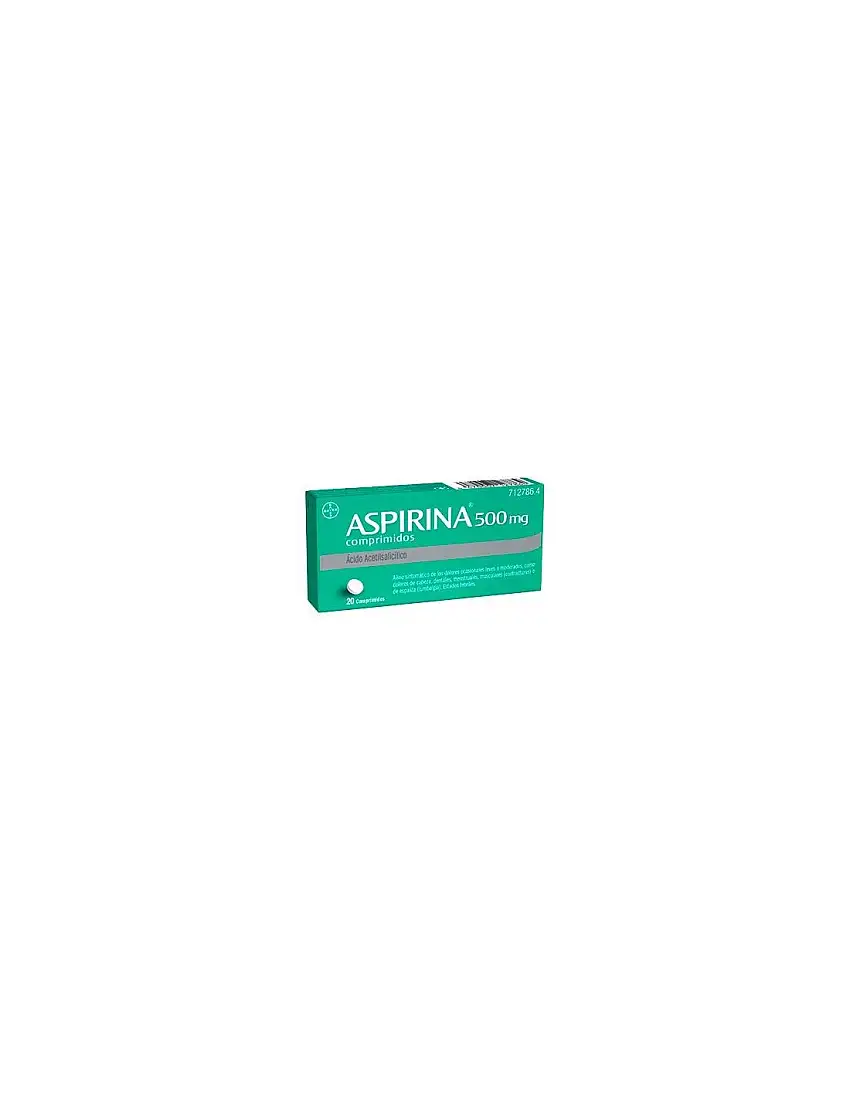 Aspirina 500 Mg 20 Comprimidos