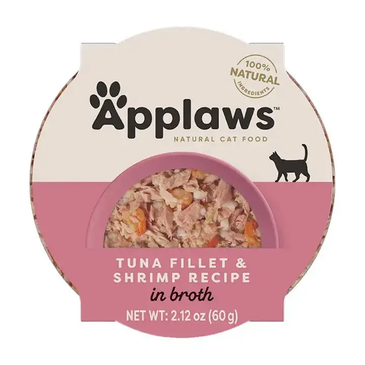 Applaws Filete de Atún y Gambas Comida Húmeda 600g (Pack de 10)