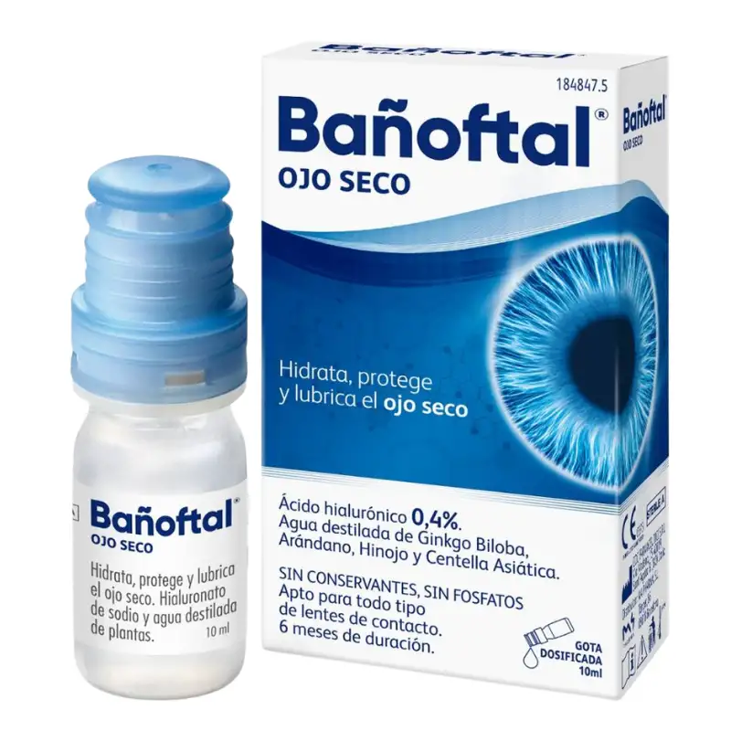 Bañoftal multidosis ojo seco 0.4% 10 ml
