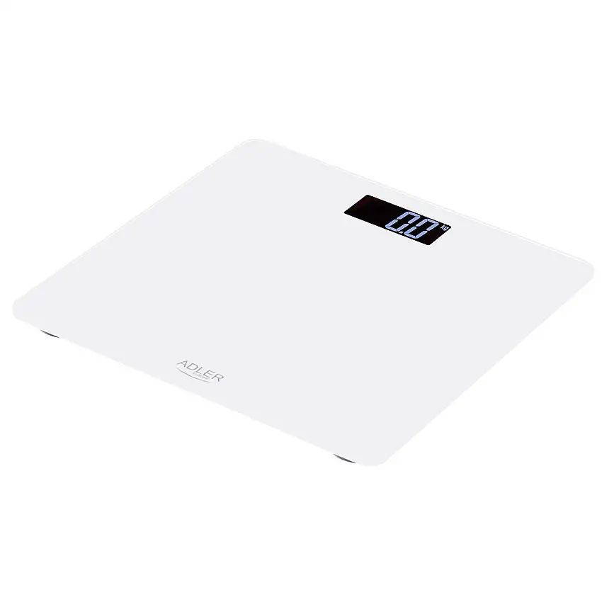 Adler Báscula de baño digital 150kg blanca