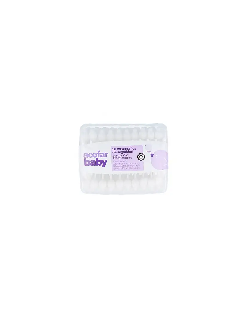 Bastoncillos Oidos Acofarbaby De Seguridad 50 U