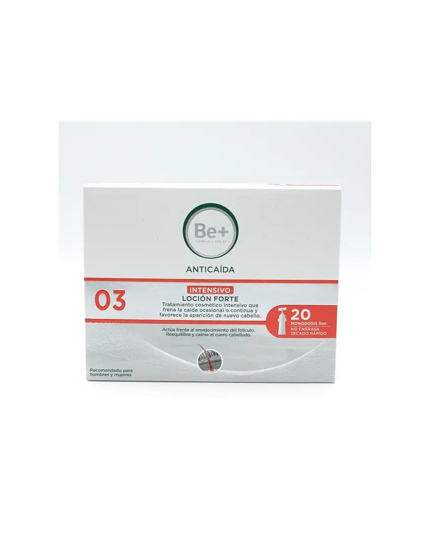 Be+ Anticaida Locion Forte 20 Unidades 5 Ml