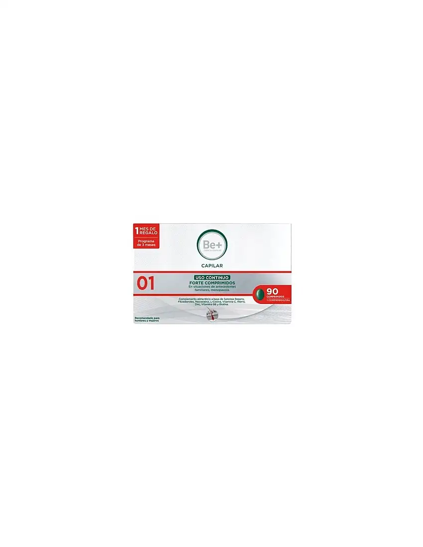 Be+ Capilar Uso Continuo Forte 90 Comprimidos