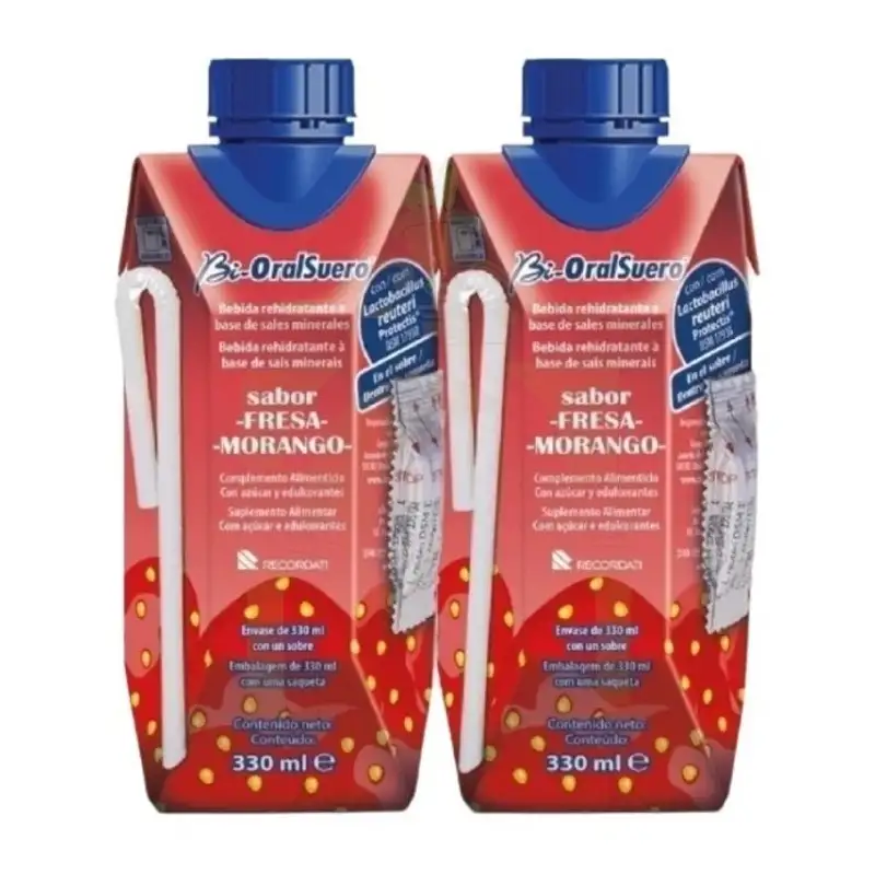 Bi-Oralsuero Sabor Fresa 2 x 330 ml