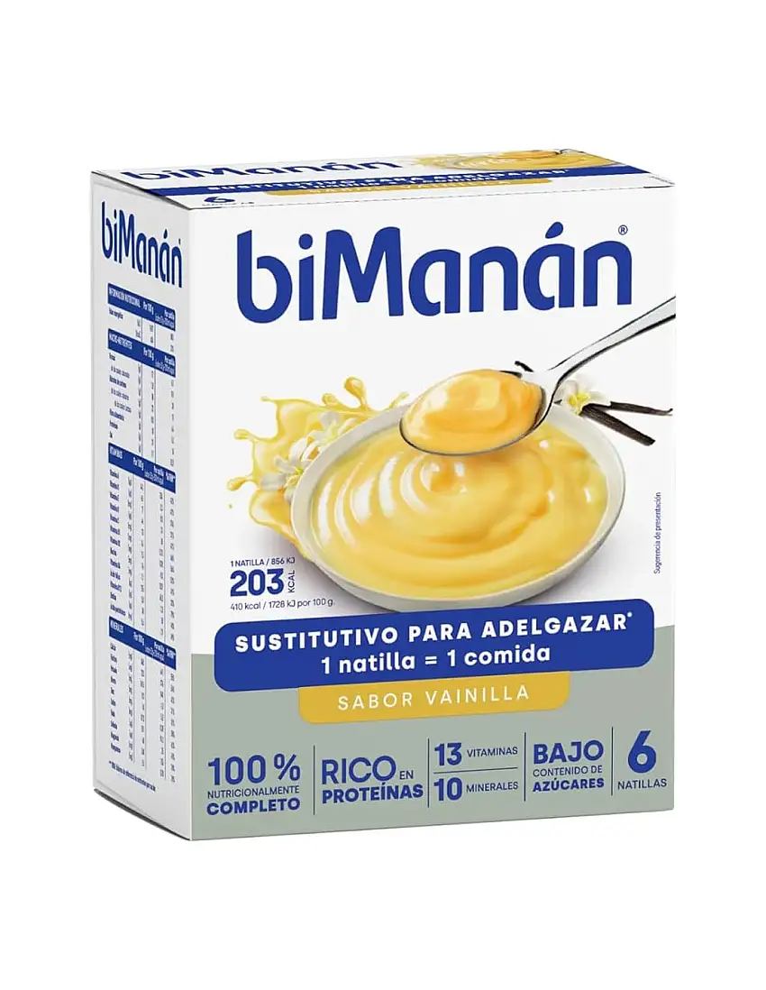 Bimanan Prebiotic Natillas 10 U Vainilla