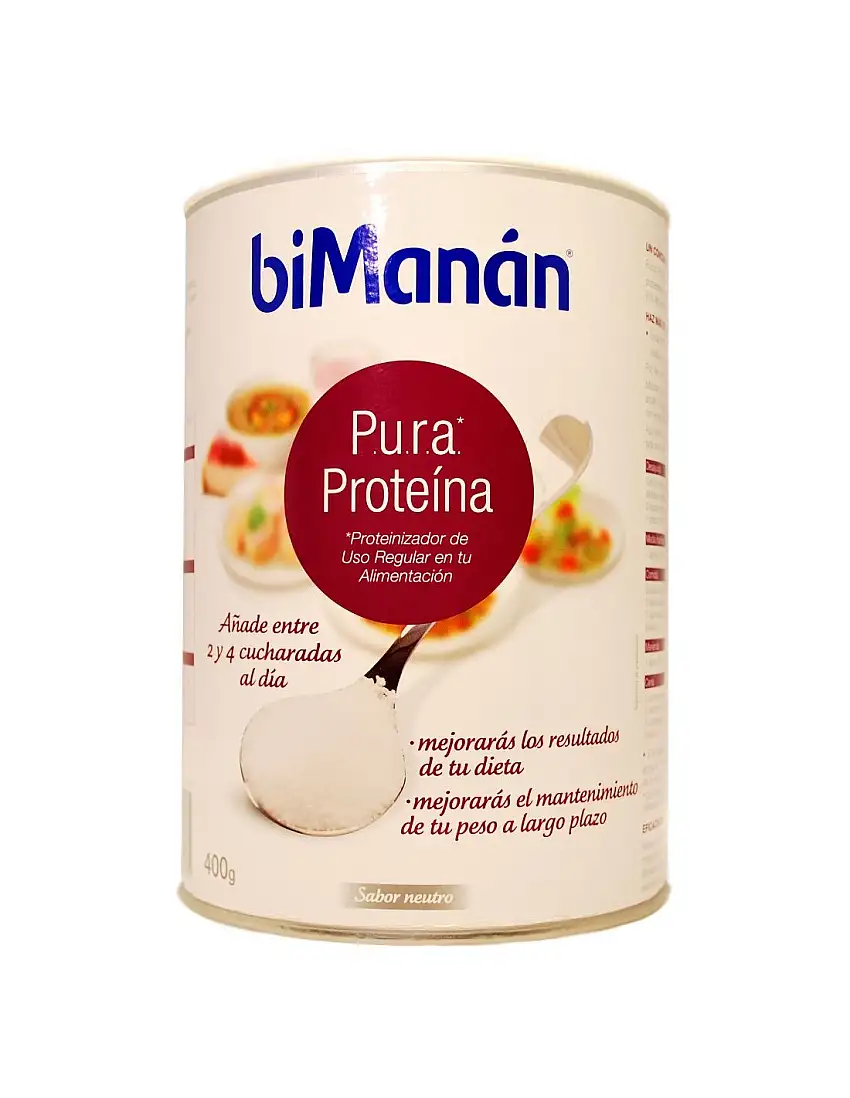 Bimanan P.U.R.A. Proteina Sabor Neutro 400 G