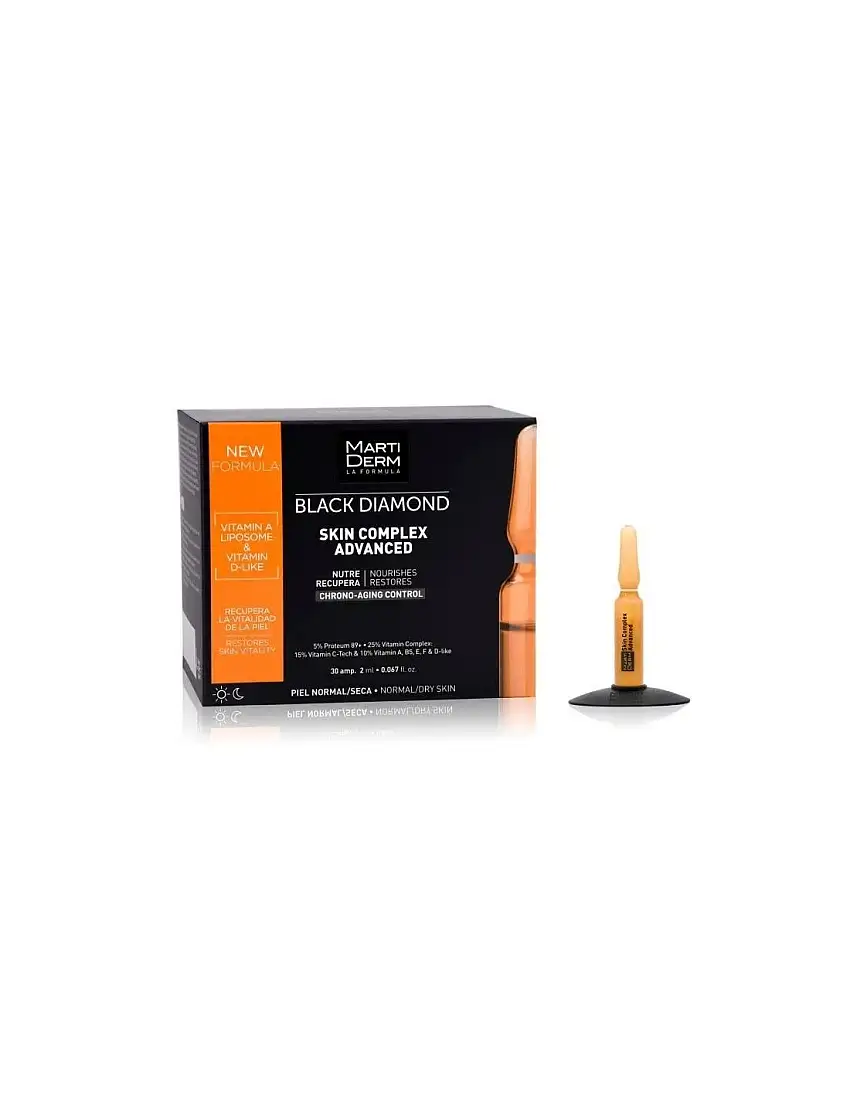 Black Diamond Skin Complex Martiderm 30 Ampollas