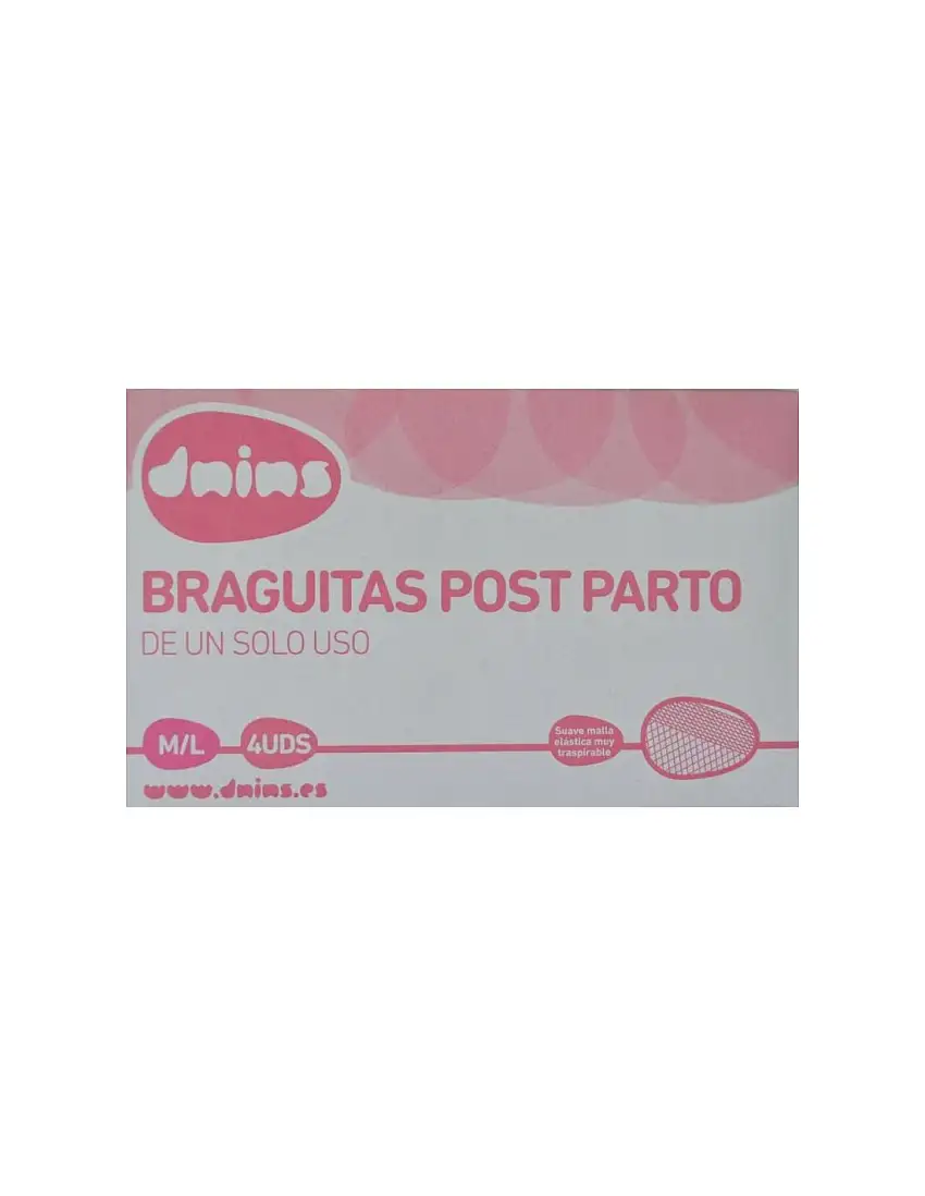 Braguitas Post Parto T. M/L 4 Unidades