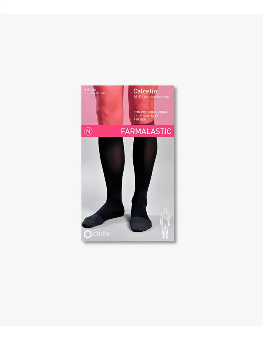 Calcetin Farmalastic Negro T- Med