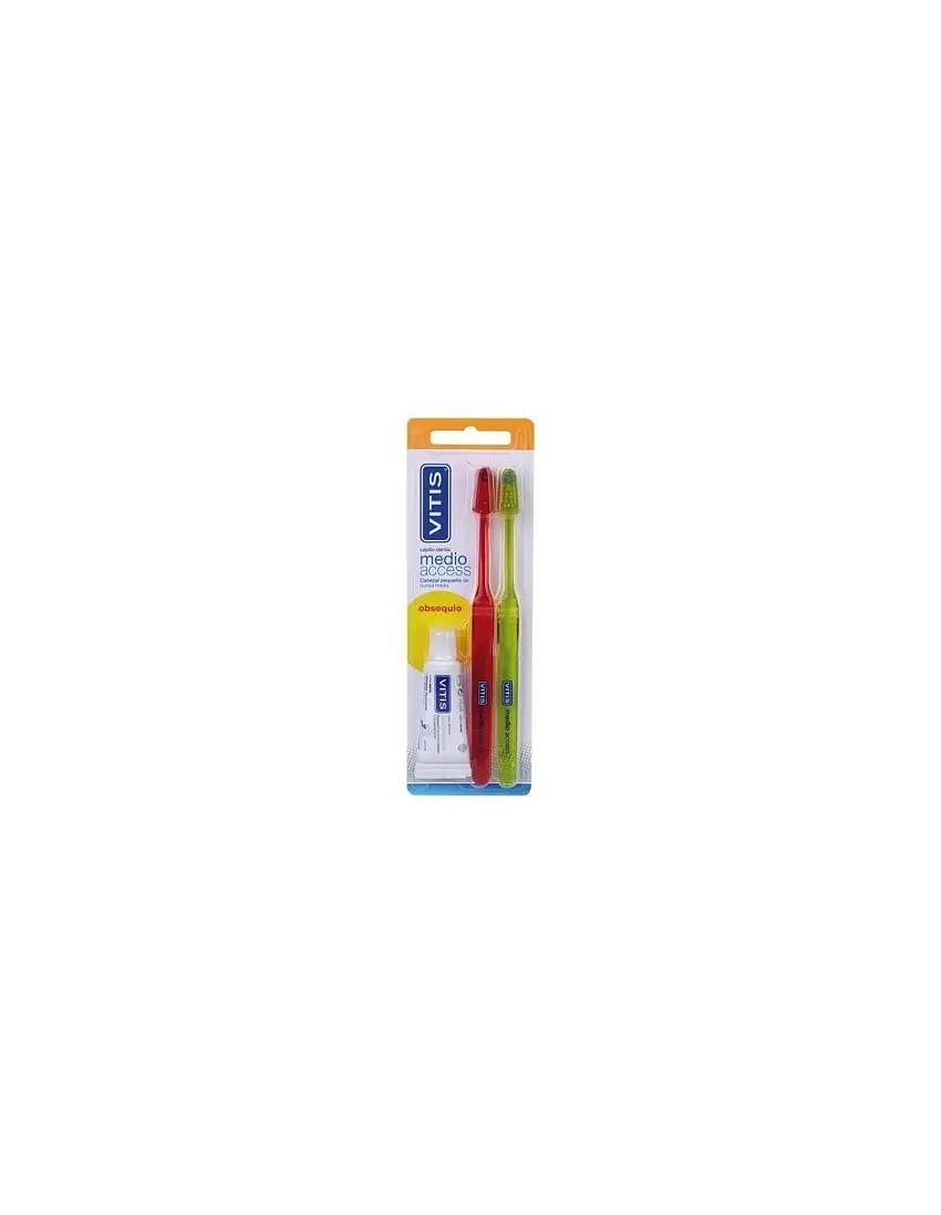 Cepillo Dental Adulto Vitis Access Medio Duplo