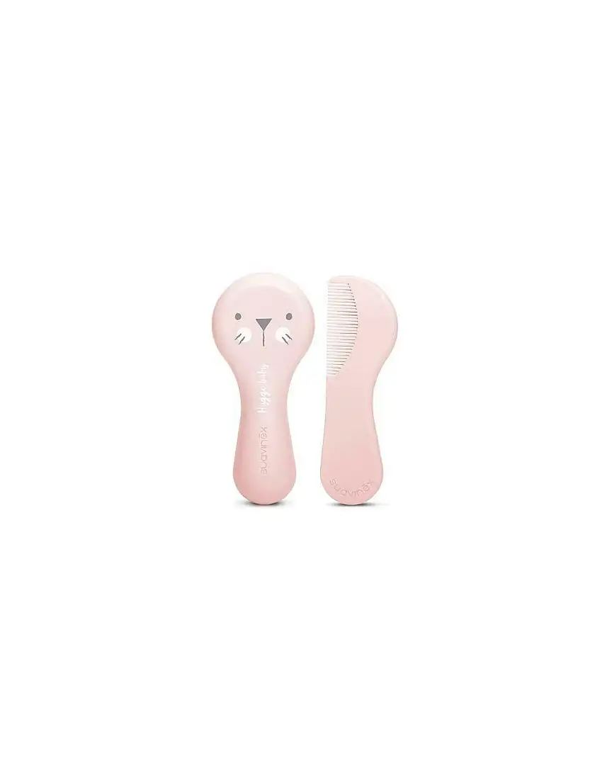 Cepillo Y Peine Infantil Soft Suavinex Rosa Deco