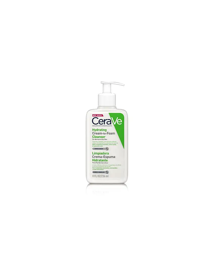 Cerave Limpiadora Crema Espuma Hidratante 1 Envase 236 Ml