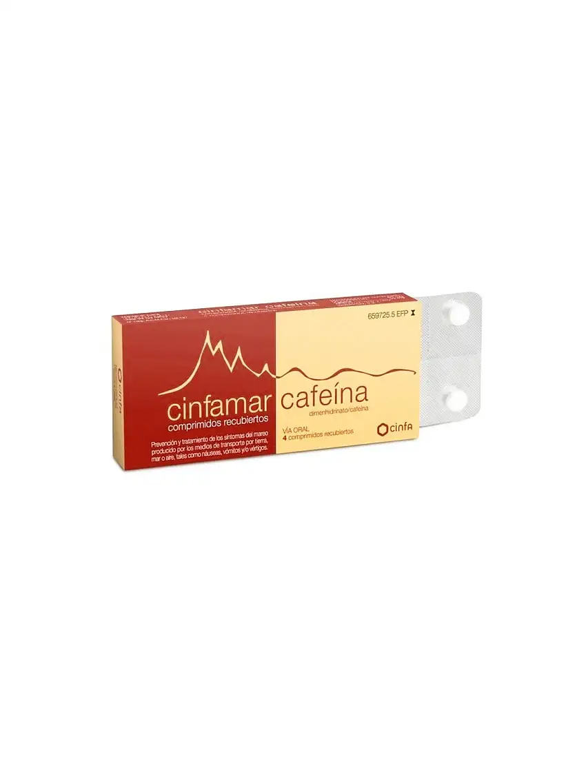 Cinfamar Cafeina 50/50 Mg 10 Comprimidos