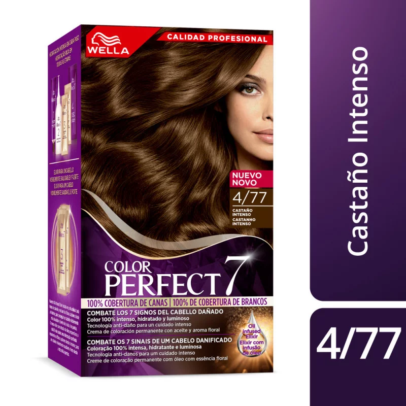 Color Perfect 7 4/77 Castaño Aterciopelado