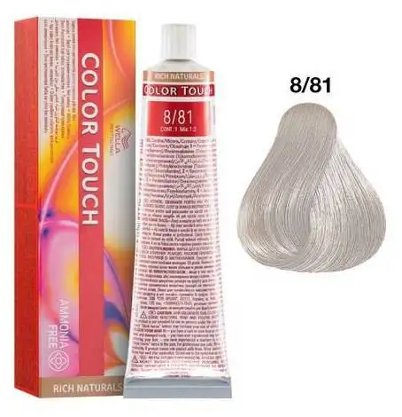 Color Touch 8/81 Rubio Claro Perla ceniza 60 ml