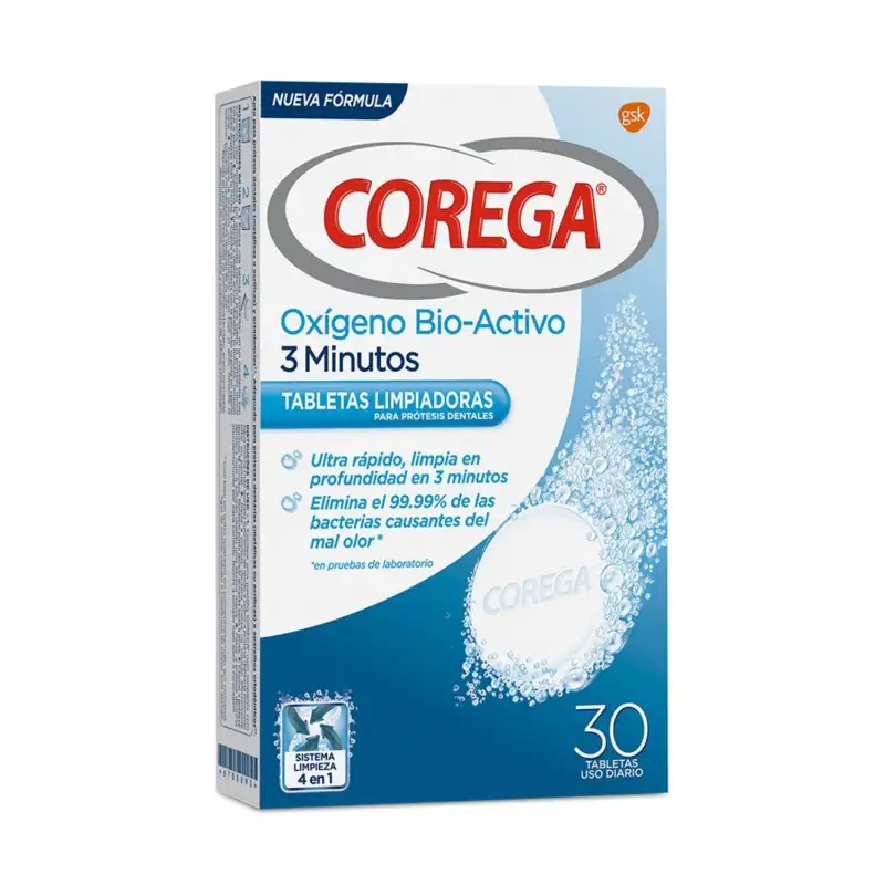 Corega 3 minutos 30 tabletas