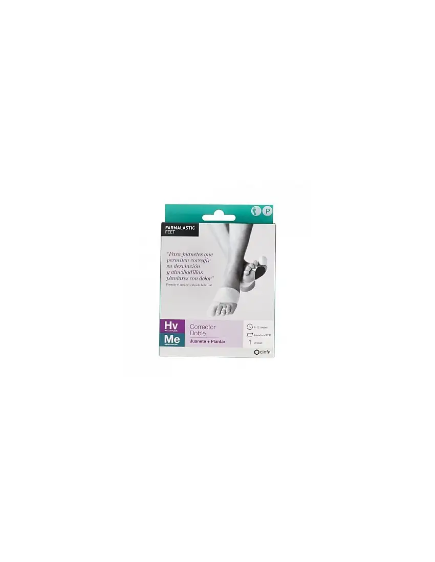 Corrector Doble Juanetes Y Plantar Farmalastic F