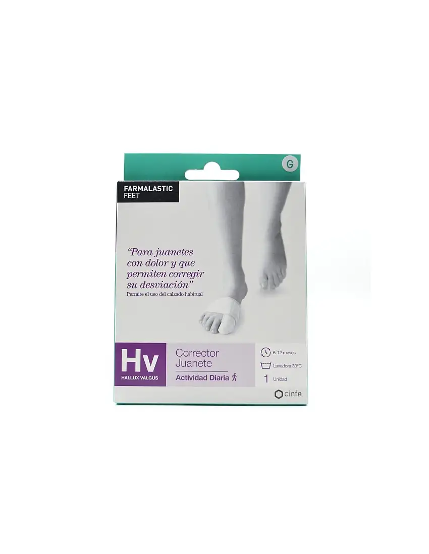 Corrector Juanete Actividad Farmalastic Feet T-G
