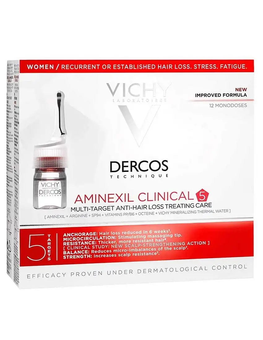 Dercos Aminexil Clinical 5 Mujer 6 Ml 21 Monodos