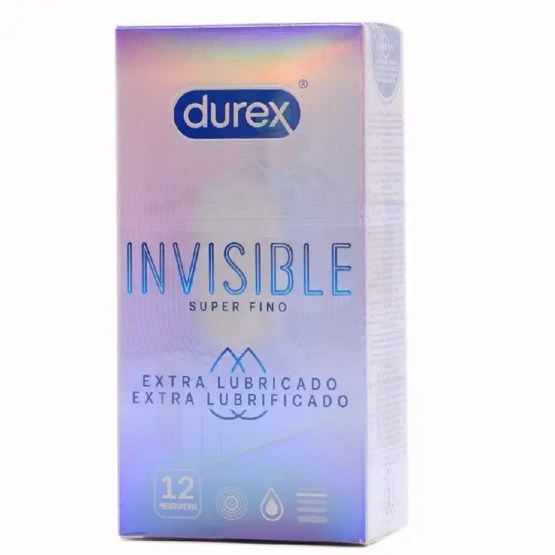 Durex invisible extra fino extra lubricado 12 uds