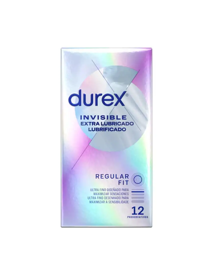 Durex Invisible Extra lubricado 12 Preservativos