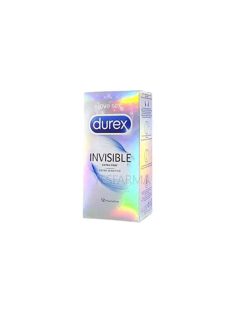 Durex Invisible Extra Sensitivo 12 Preservativos