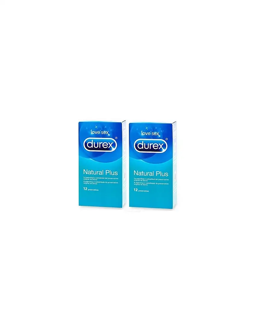 Durex Natural Plus Preservativos 2x12 Preservativos